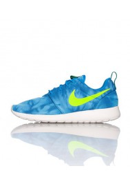Chaussures Hommes Nike Rosherun Print Bleu (Ref: 655206-430) Running